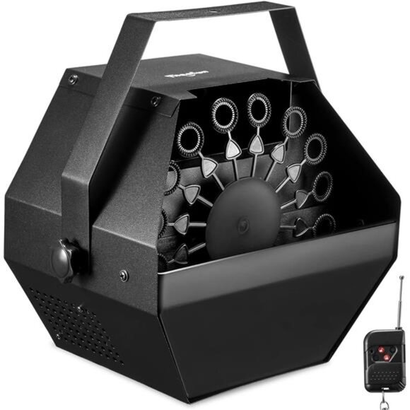 Bubble Machine: Remote Control 750ML Metal Bubble Blower Machine - Picture 2 of 7